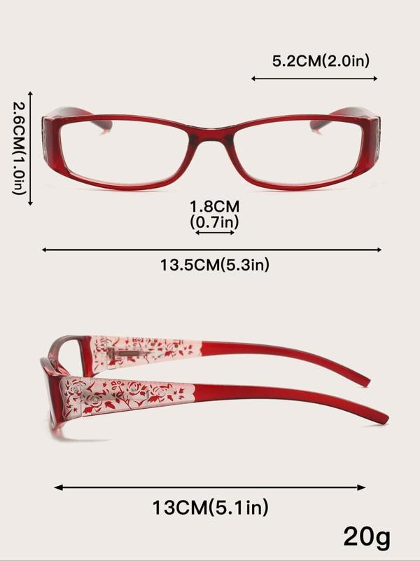 Simple Eyeglasses for Everyday Use, 1 Pair Basic Flat Frame Fashion Eyeglasses for Women & Men, Fashion Eyeglasses for Work, Daily Clothing Decor, Perfect for Student Daily Use