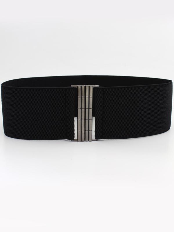 Women's Solid Color Wide Belt, Casual Elastic Waistband for Jeans Trousers, Fashion Belt for Party, Daily Clothing Decor, Trendy All-match & Exquisite Belt for Gift