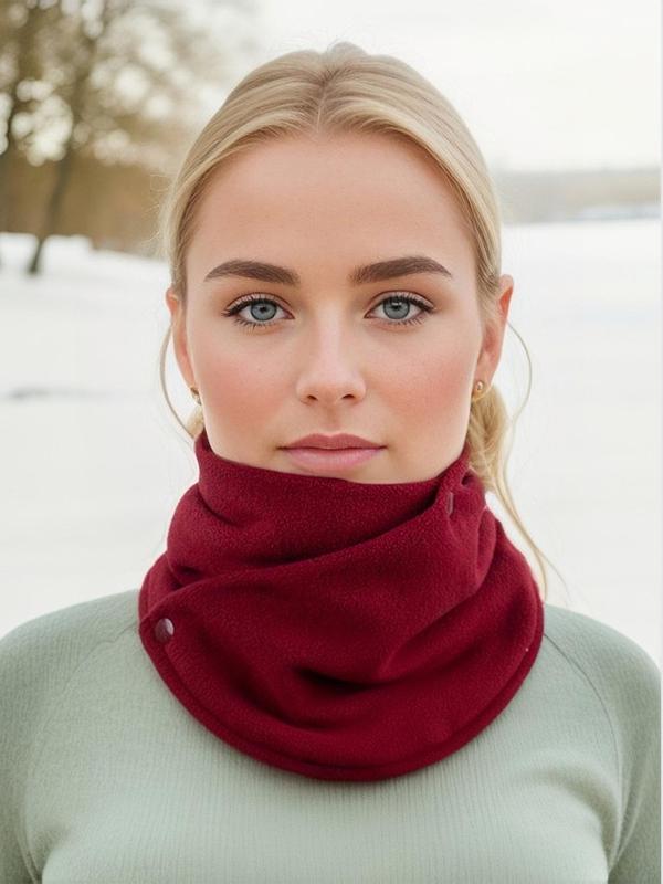 Minimalist Solid Color Scarf, Casual Soft Warm Shawl for Fall & Winter, Fashion Accessories for Men & Women, Warm and Stylish Scarf for Daily Wear, Suitable for Both Men and Women's Casual Outings