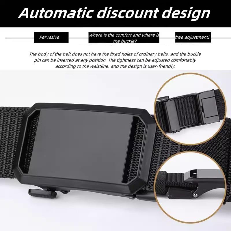 Cloth calls toothless automatic buckle men's casual belt tactical outdoor belt youth military training calls