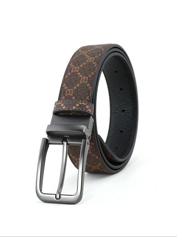 Men's Letter Print Tape Belt, 2024 New Style Business Casual Waistband for Work Office, Fashion All-match Clothes Accessories for Working, Dating, Party Wear