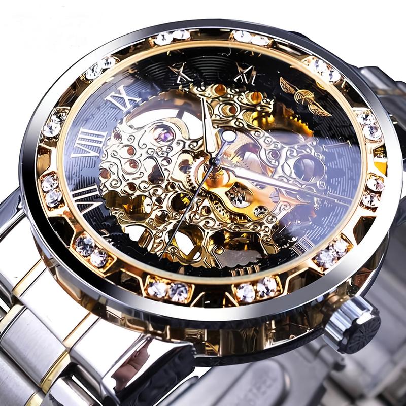 Winnner Royal Design Men Top Brand Luxury Male Mechanical Skeleton Wrist Watch