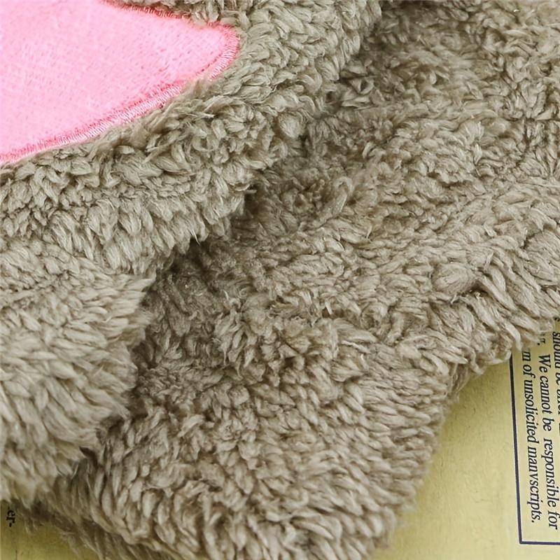 Cute Cat's Paw Plush Gloves Winter Half Finger Warm Cartoon Cat's Paw Gloves Thick Soft Short Touchpad Sensible Gloves