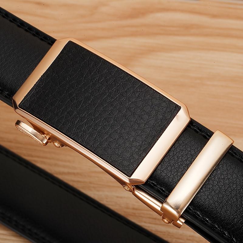 Golden Automatic Buckle Belt Men and Women Universal Fashion Casual Belts Red Blue Green Black White Cinturon Female Waistband