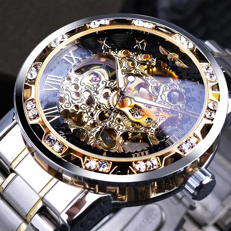 Winnner Royal Design Men Top Brand Luxury Male Mechanical Skeleton Wrist Watch