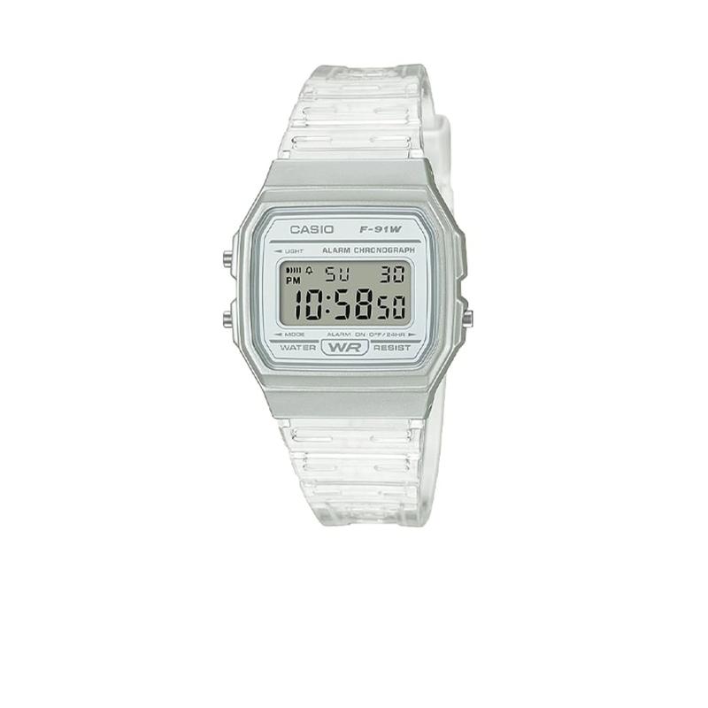 Casio Men's F91WS-7 Casio Clear Resin Watch