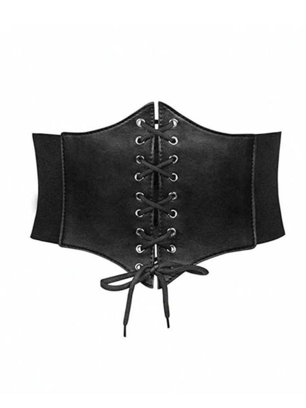 Women's  Criss Cross Design Wide Belt, Vintage Trendy Cute Lace up Corset Belt, Fashionable Clothes Accessories for Daily & Party Outfits Decoration