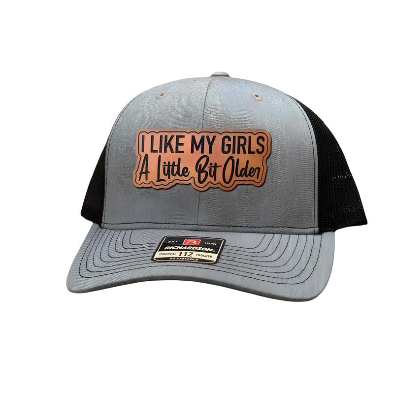 I Like My Girls A Little Bit Older Unisex Leather Patch Hats – Trucker hat