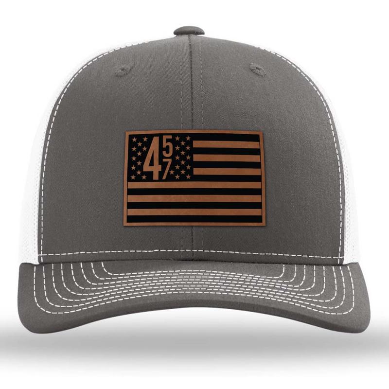 45 47 Leather Patch Hat