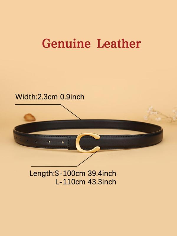 Women's Fashionable Solid Color PU Leather Belt, Casual Waistband for Jeans, Fashion Belt for Party, Daily Clothing Decor, Trendy All-match & Exquisite Belt for Birthday Gift