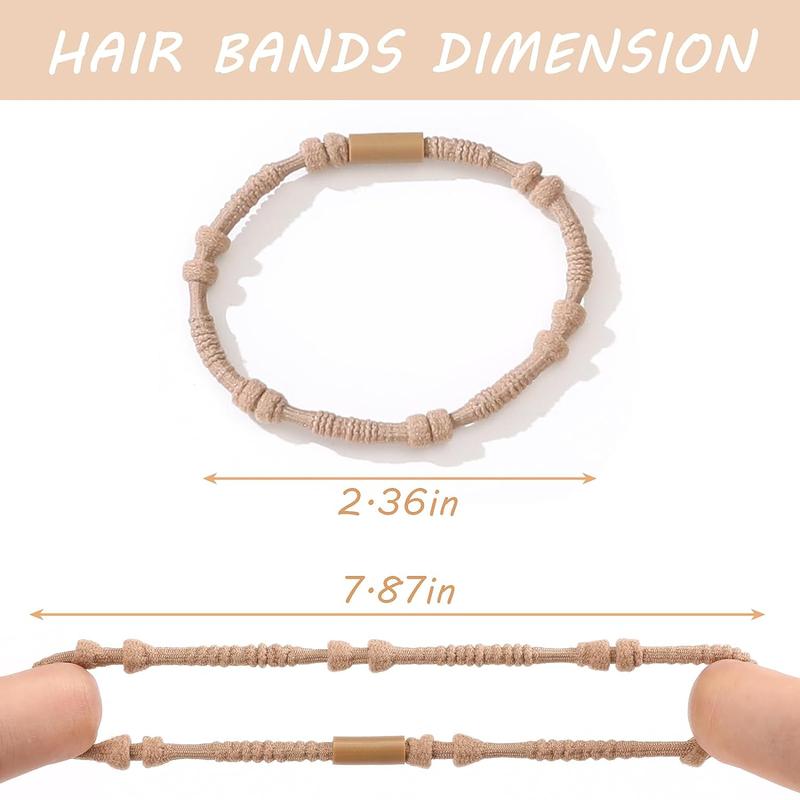 Boho Style Hair Band Set in 5 Neutral Colors - 4 Styles - Suitable for All Hair Types - 24 & 20 Pack - Hair Safe