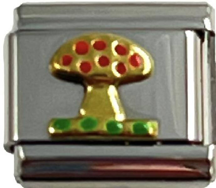 Italian Charm Link Mushroom 9mm