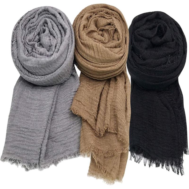 Women Scarf Shawl for All Season 3 Count Scarve Wrap Scarve.