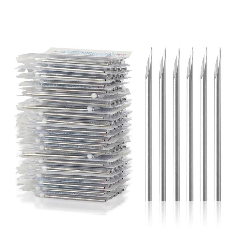 Piercing Needles Tattoo Piercing Sterilized Disposable Hollow Needle for Nose Ear 16G