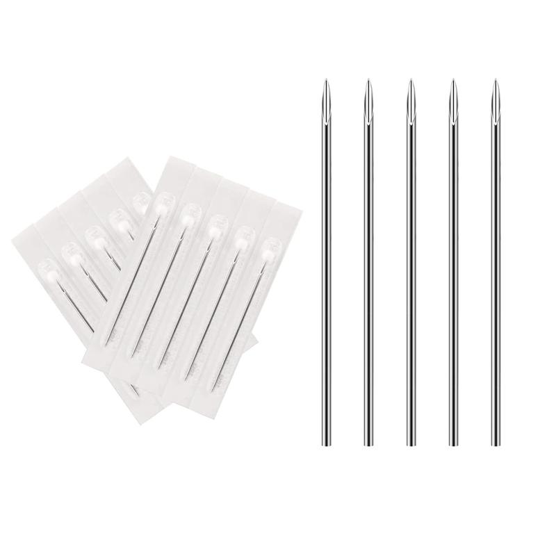 Piercing Needles Tattoo Piercing Sterilized Disposable Hollow Needle for Nose Ear 16G